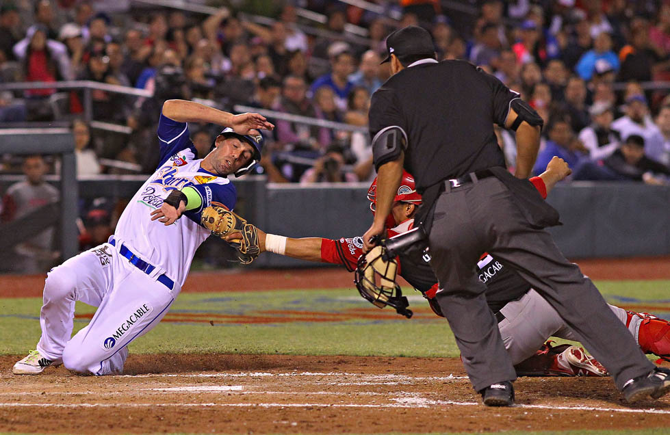 Chris Colabello durante el juego ante Venados.