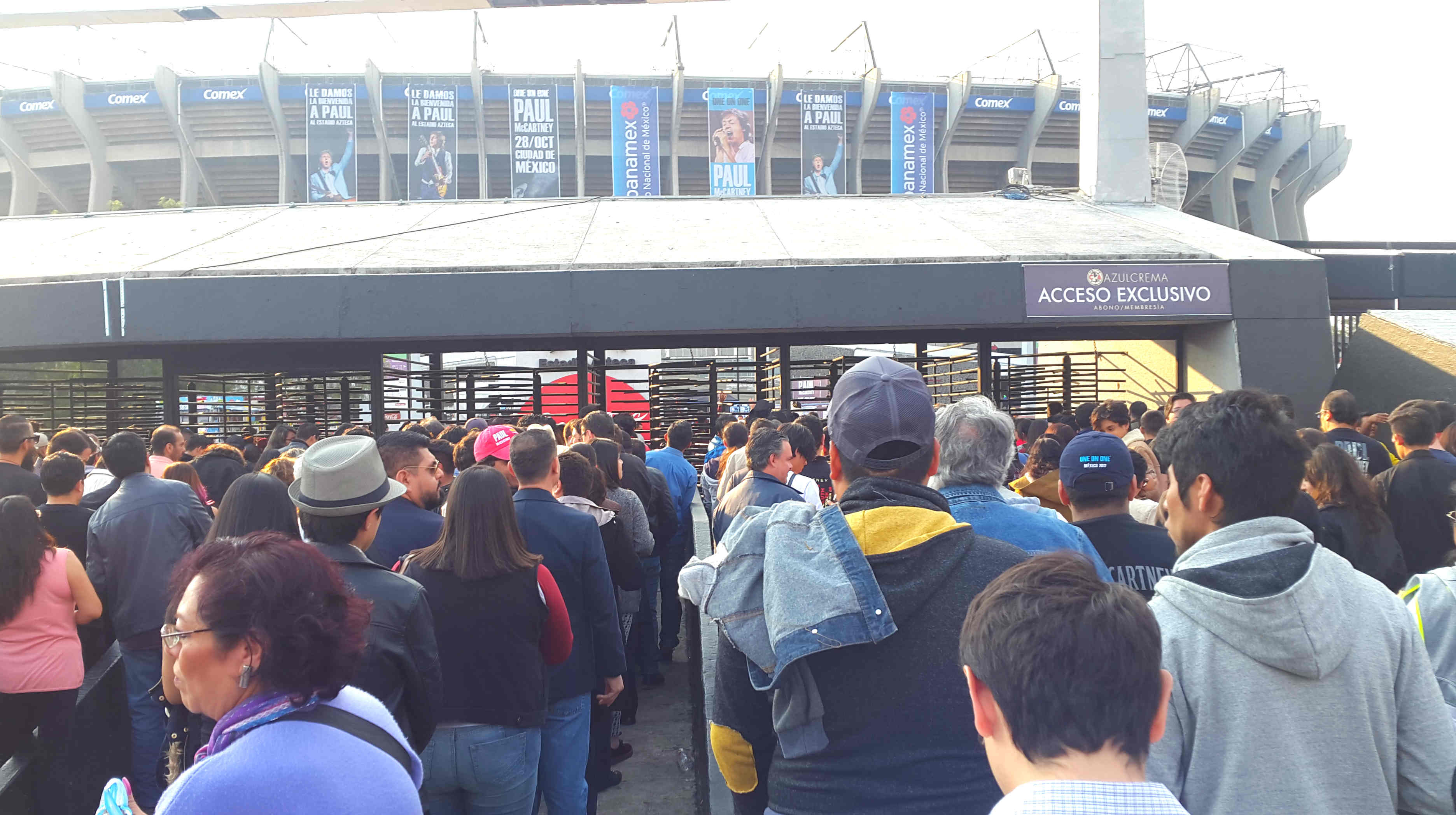 Estadio Azteca abre sus puertas para concierto de McCartney.