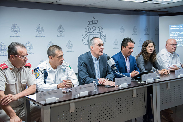 Se anunció que la Comisaría de la Policía Preventiva Municipal de Guadalajara participará con 220 efectivos.