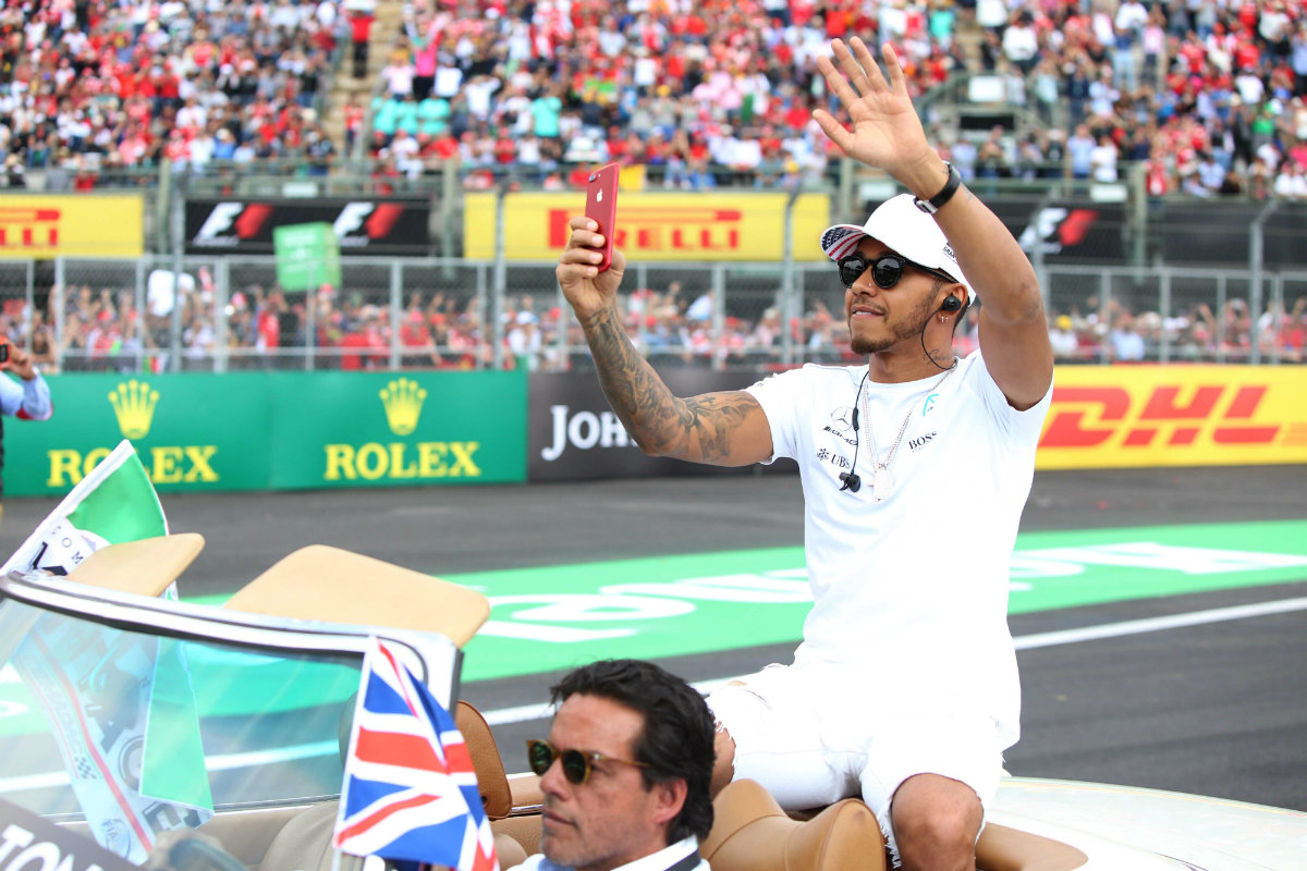 Lewis Hamilton en el Gran Premio de México