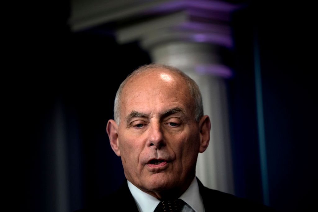 El jefe de gabinete de la Casa Blanca, John Kelly. 