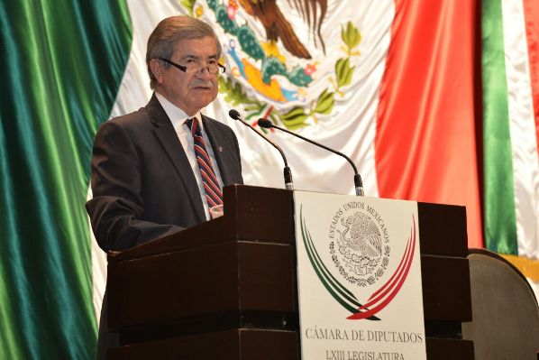 Juan Manuel Portal, titular de la ASF, durante su comparecencia en la Cámara de Diputados. 