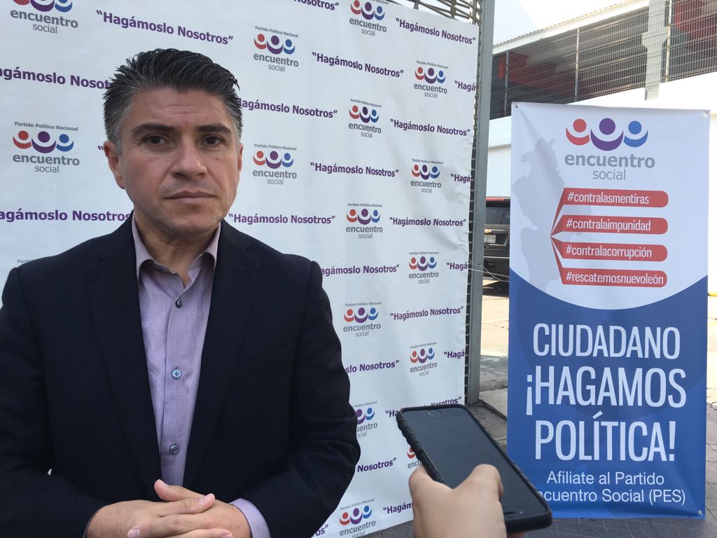 Juan Manuel Alvarado,dirigente estatal del Partido Encuentro Social. 