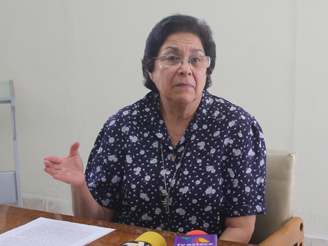 La hermana Consuelo Morales Elizondo, directora de Ciudadanos en Apoyo a los Derechos Humanos, AC (Cadhac). 