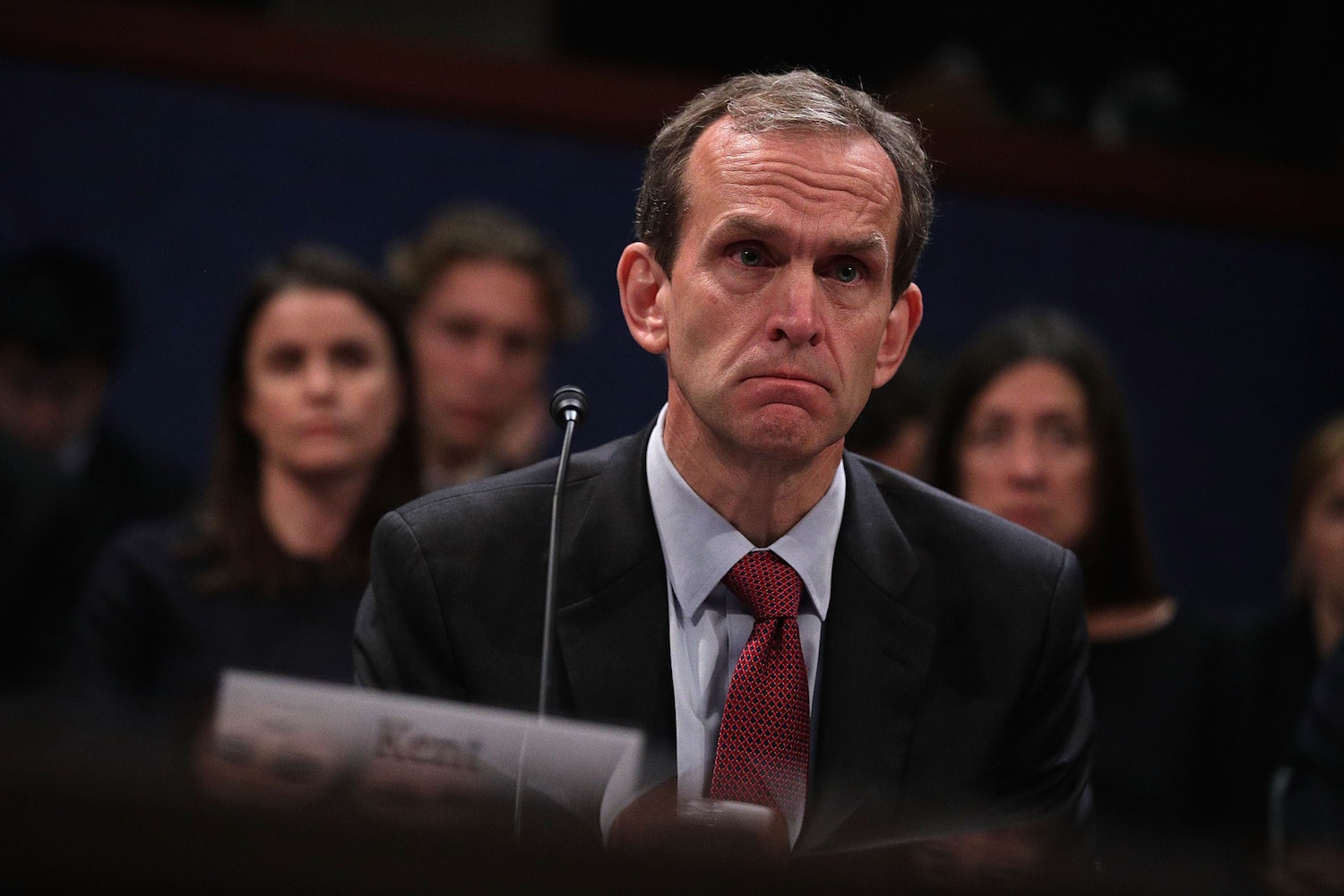 Kent Walker, vicepresidente de Google, durante una audiencia en el Senado estadunidense.