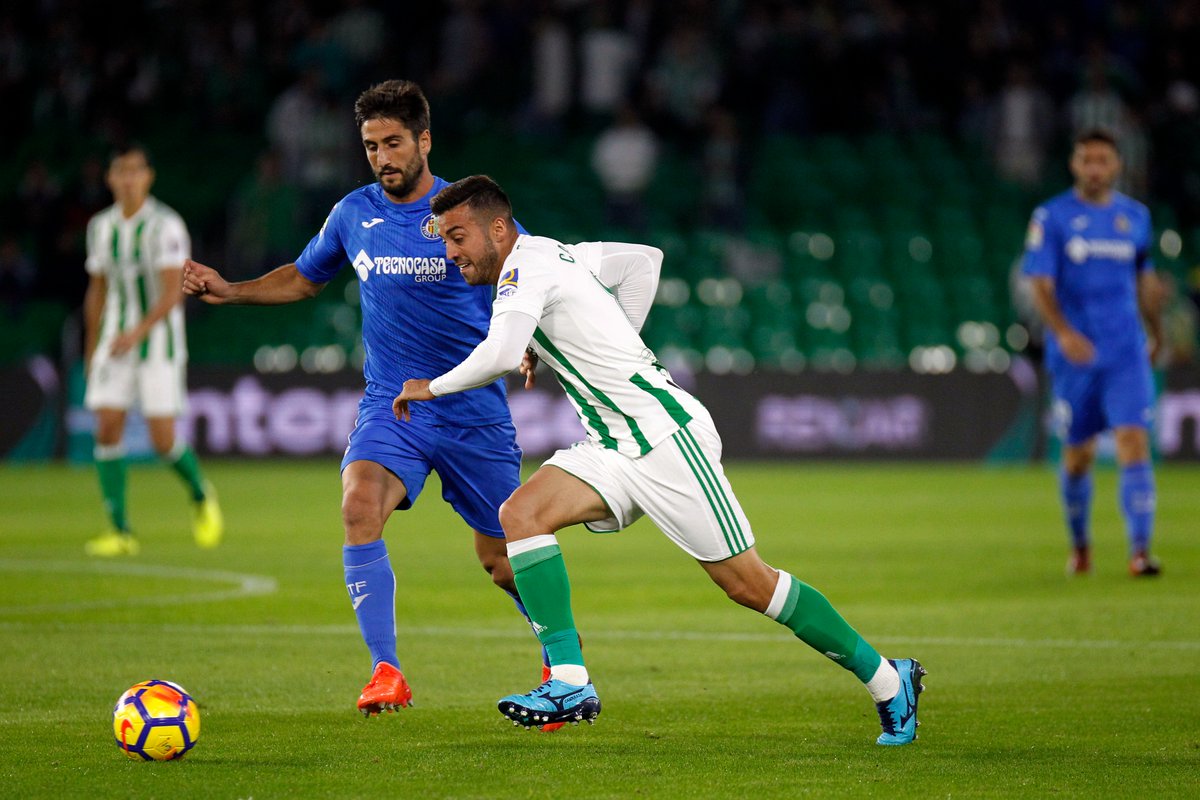 Betis con Andrés Guardado, empata ante Getafe 