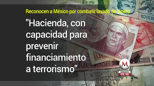 Reconocen a México por combate al lavado de dinero