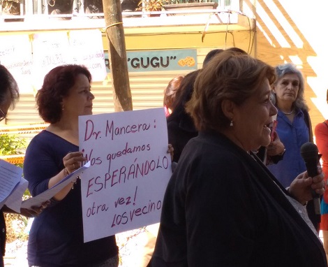 Los vecinos reprocharon el olvido del gobierno local.