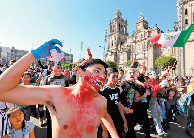 Por décimo año consecutivo ‘invadieron’ el centro de la ciudad. 