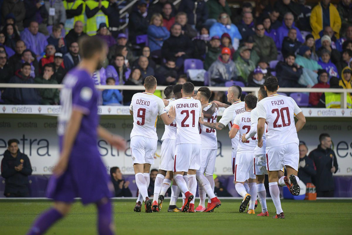 La Roma venció 4-2 al Fiorentina