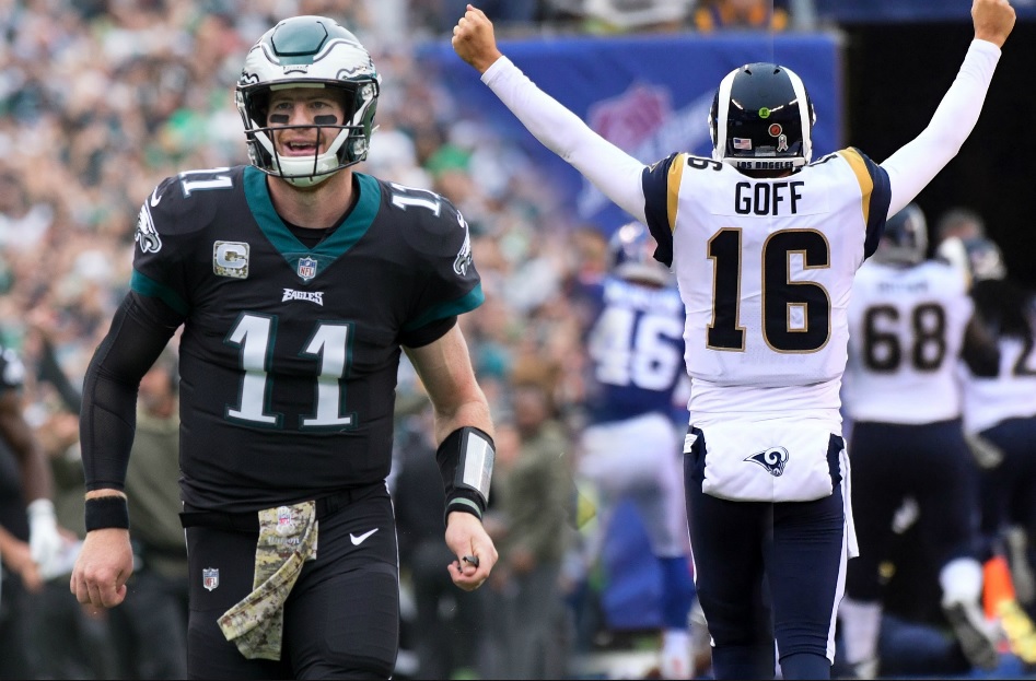 Carson Wentz y Jared Goff