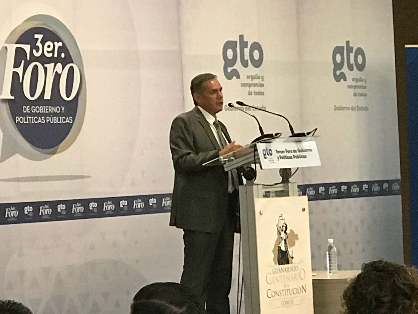 Durante el Tercer Foro de Gobierno y Políticas Públicas. 