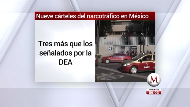 Nueve cárteles operan en México: PGR