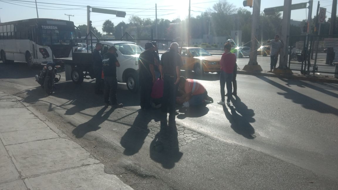El accidente ocurrió en bulevar Revolución y calle Comonfort.