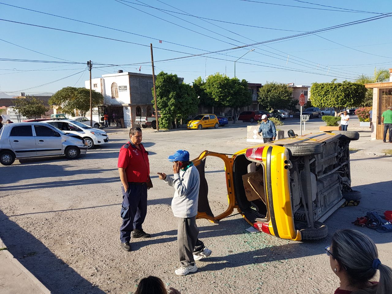 El accidente se reportó a las 8:35 horas.