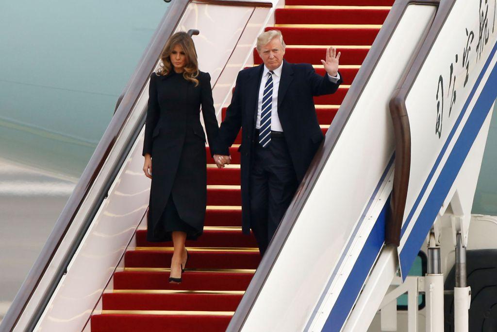 El presidente de Estados Unidos, Donald Trump, realiza su gira por Asia acompañado por su esposa Melania. 