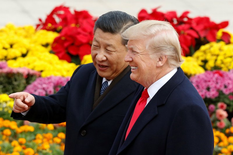 Trump agradeció al presidente chino Xi Jinping la inolvidable tarde-noche en la Ciudad Prohibida de Pekín. 