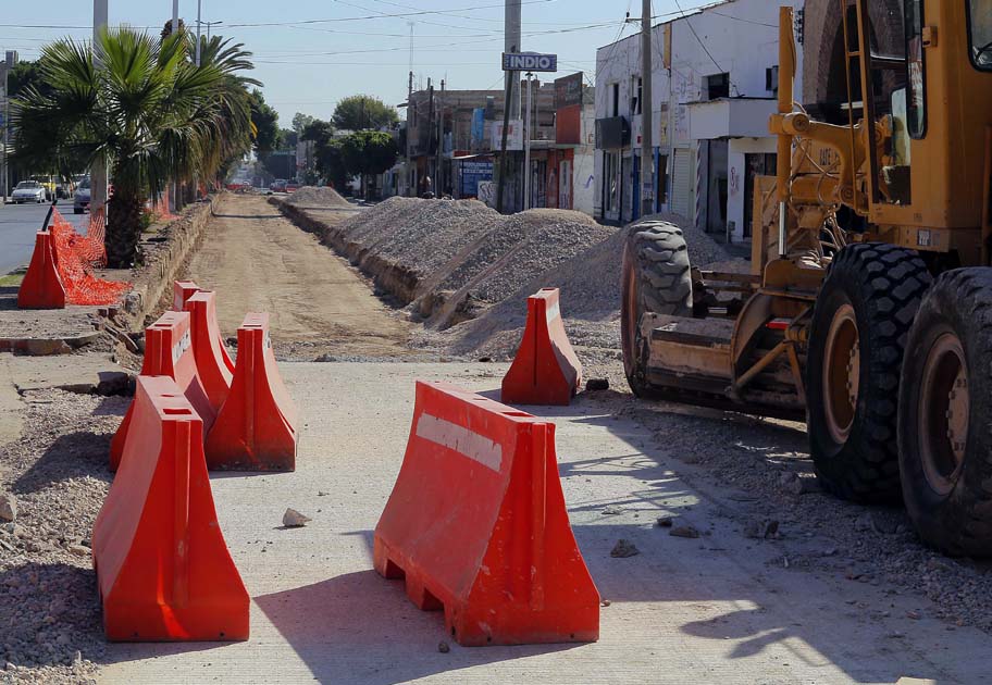Hay 5 puntos con obras del Metrobús en Torreón. 