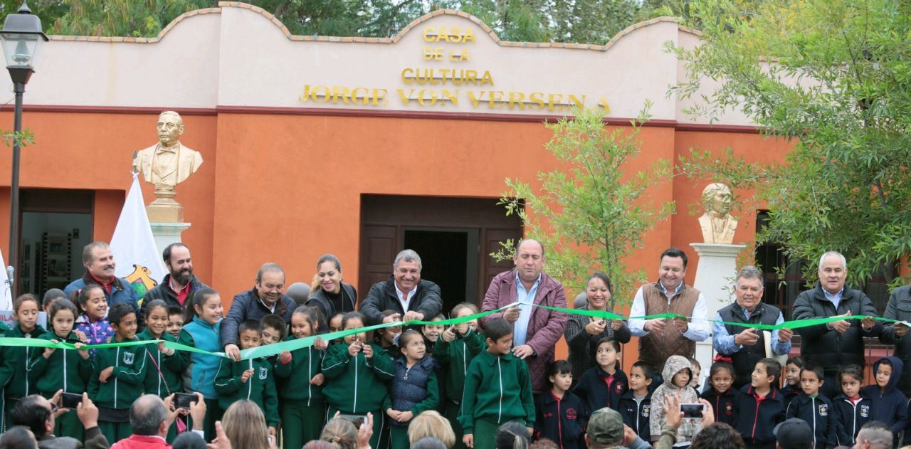 Entre las obras entregadas están la Casa de la Cultura. 