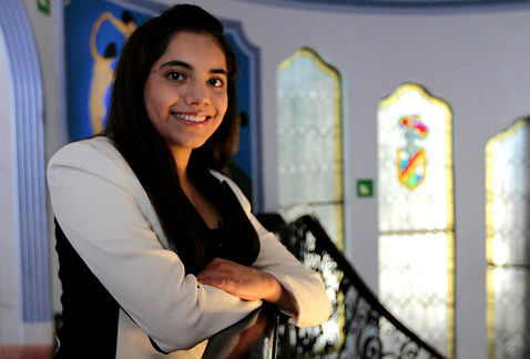La joven Dafne Almazán Anaya, una 'niña genio'.