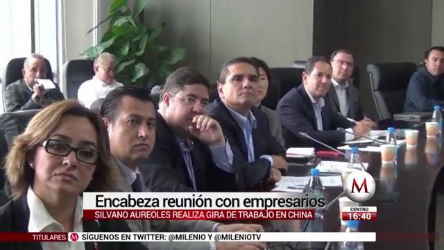 Silvano Aureoles encabeza reunión con empresarios 