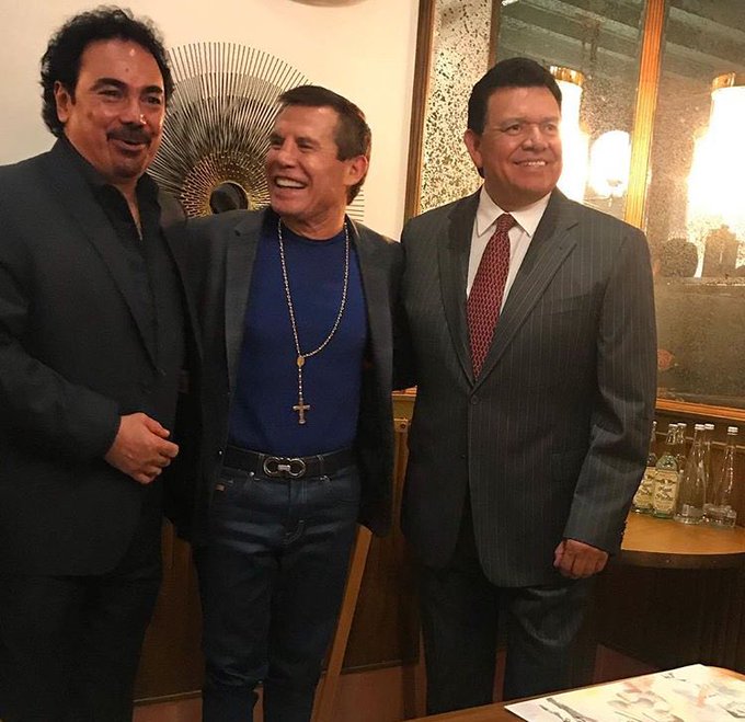 Hugo Sánchez, Julio César Chávez y Fernando Valenzuela, leyendas del deporte mexicano, juntos