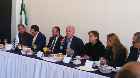 Reunión con empresarios. 