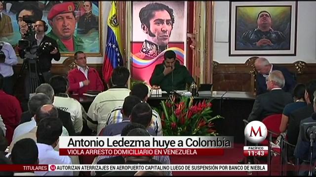 Ex alcalde de Caracas se fuga del arresto y huye a Colombia
