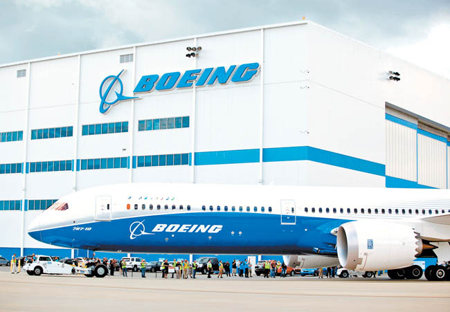 El modelo 787 Dreamliner en las instalaciones de la compañía en Carolina del Norte, EU. 