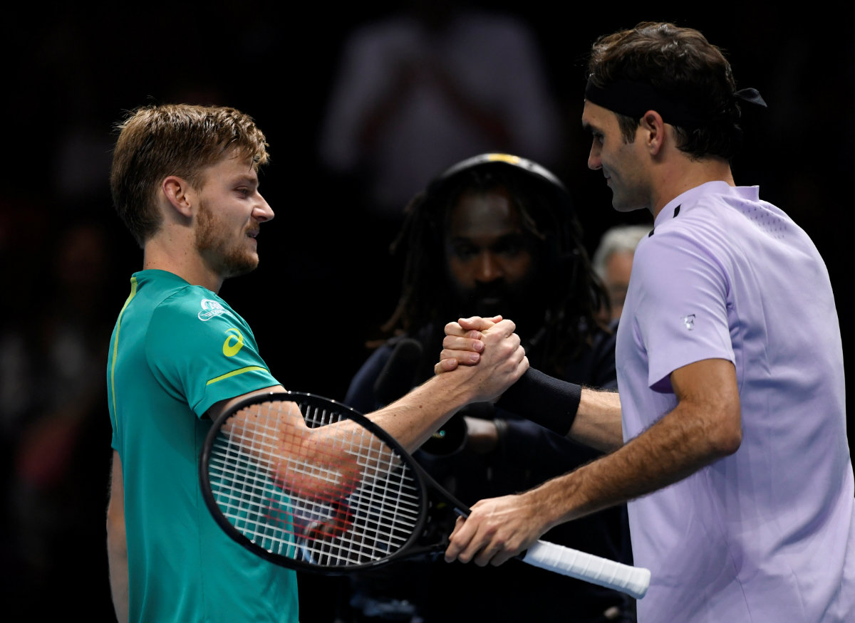 Goffin elimina a Roger Federer y va a la Final del Masters de Londres