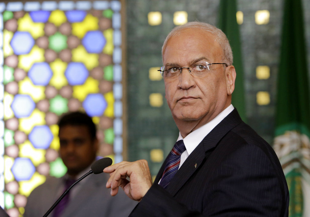 Saeb Erekat, secretario general de la Organización para la Liberación de Palestina (OLP).