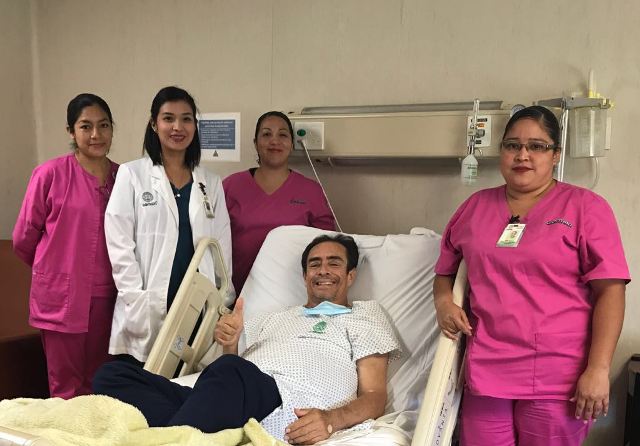 Paciente que recibió trasplante de riñón en hospital de Tampico.