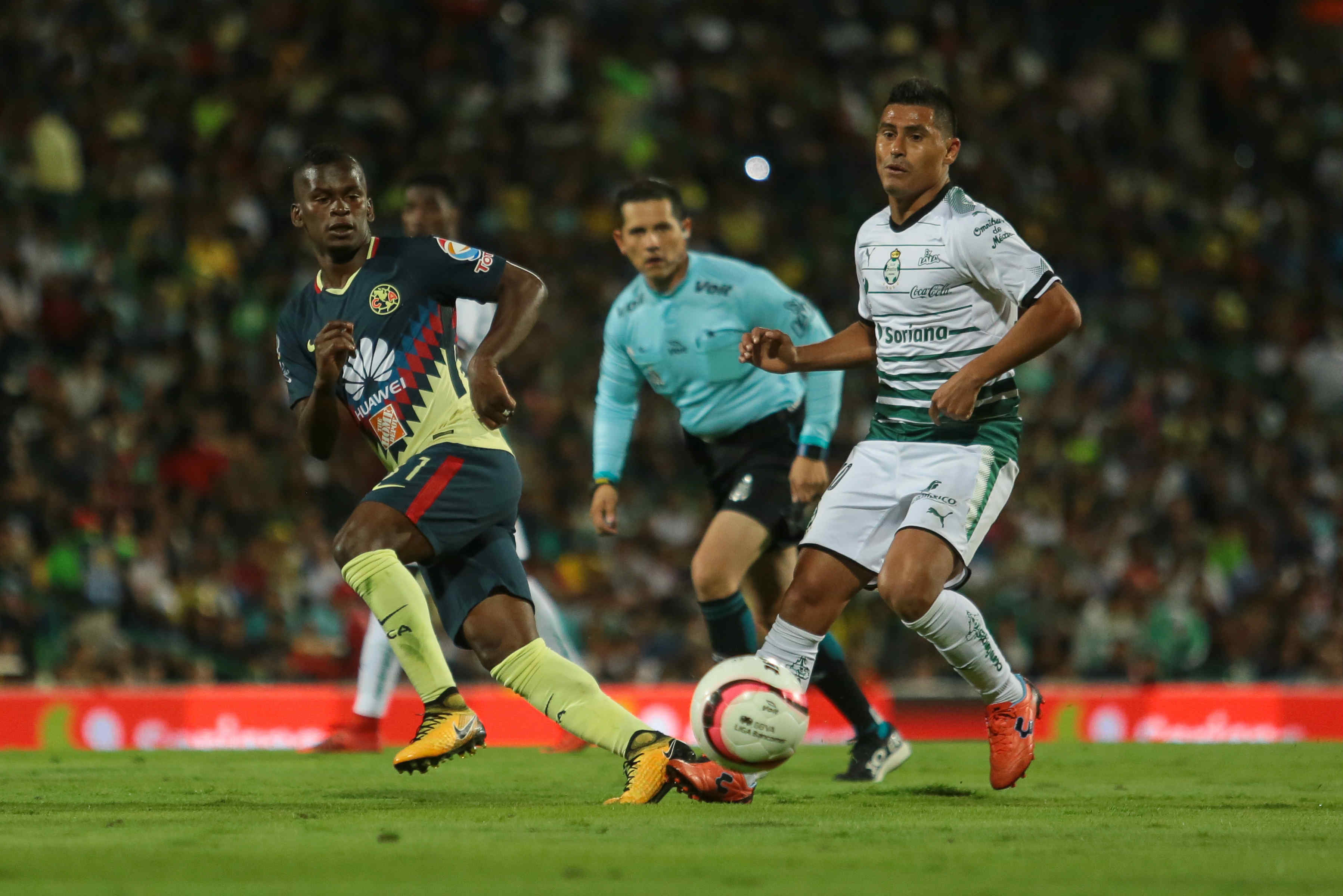 Quintero y Martínez en el partido