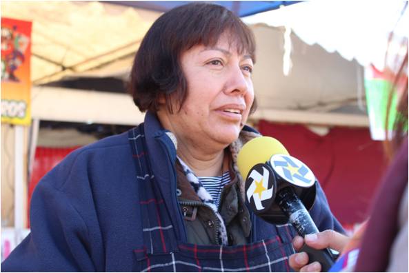 Teresa Fuentes, vendedora.