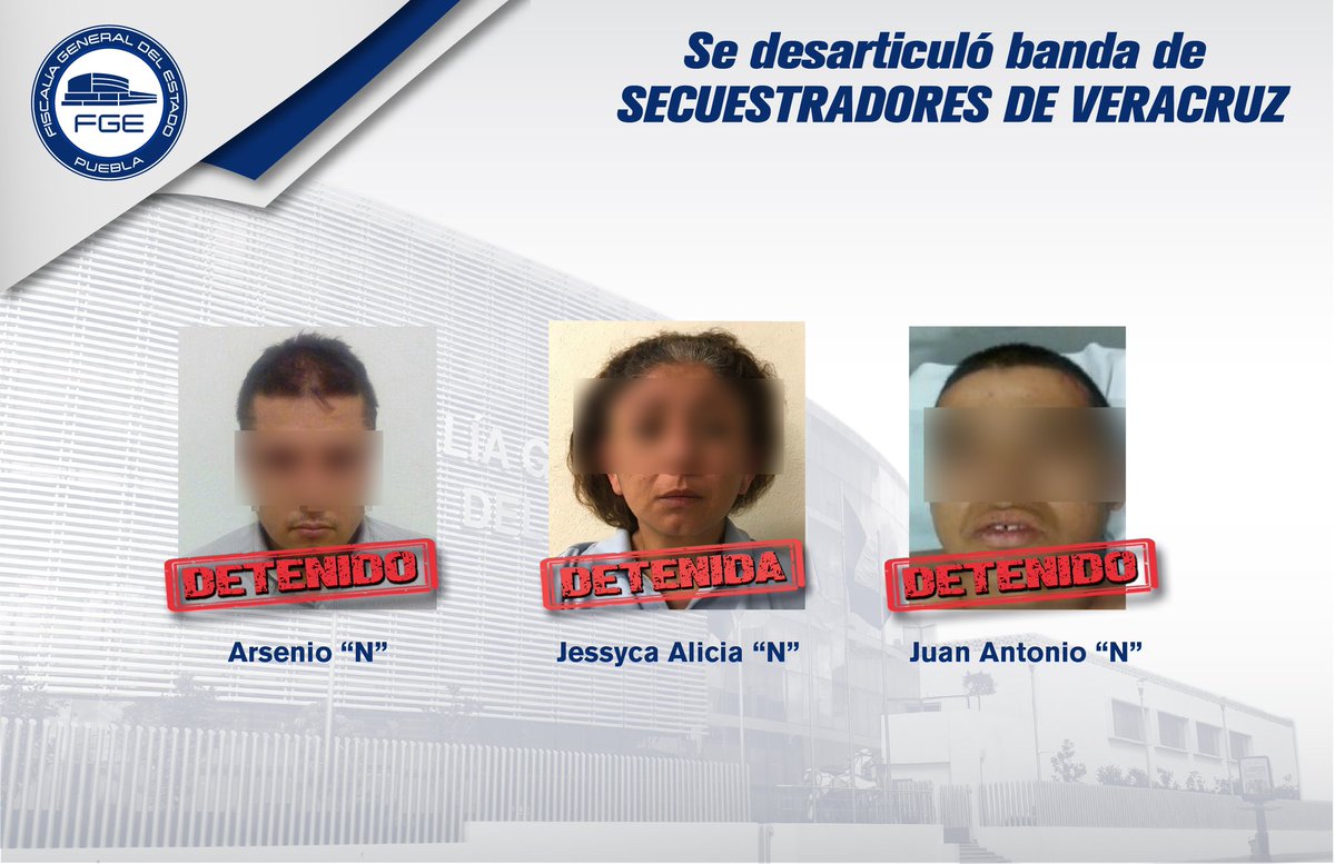 Dos de los secuestradores son originarios de Veracruz.