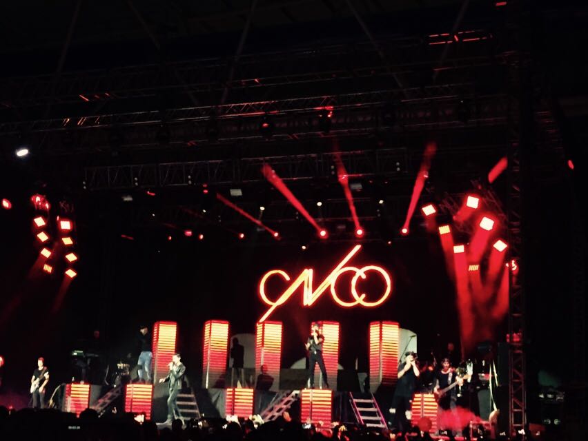 CNCO en su gira mundial “Más allá tour". 
