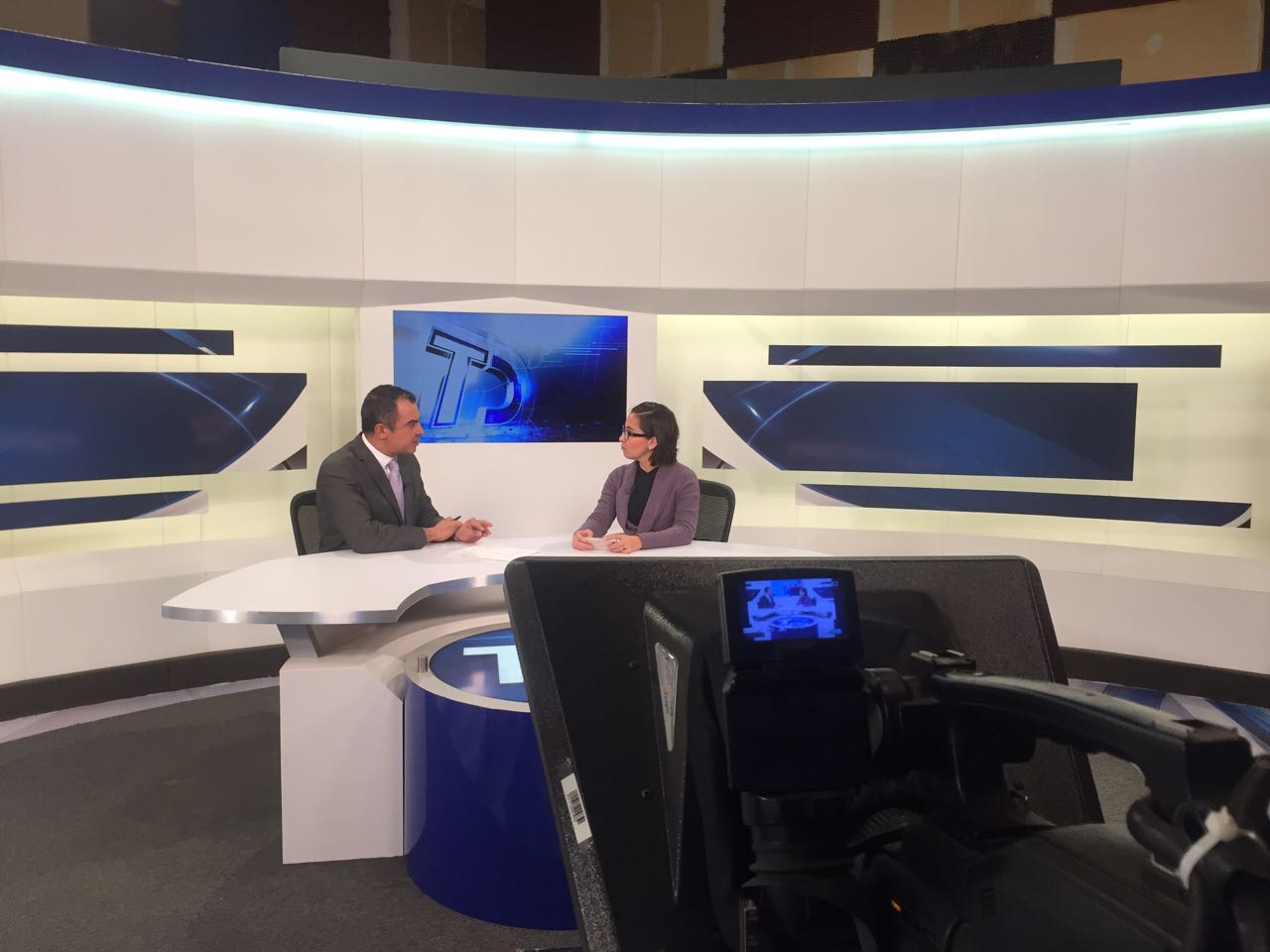 Miriam Adame Alcaraz en entrevista para Telediario. 