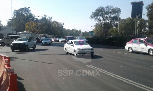 Se reabrió la circulación en Reforma, a partir de Anillo Periférico hasta la glorieta de la Diana Cazadora.