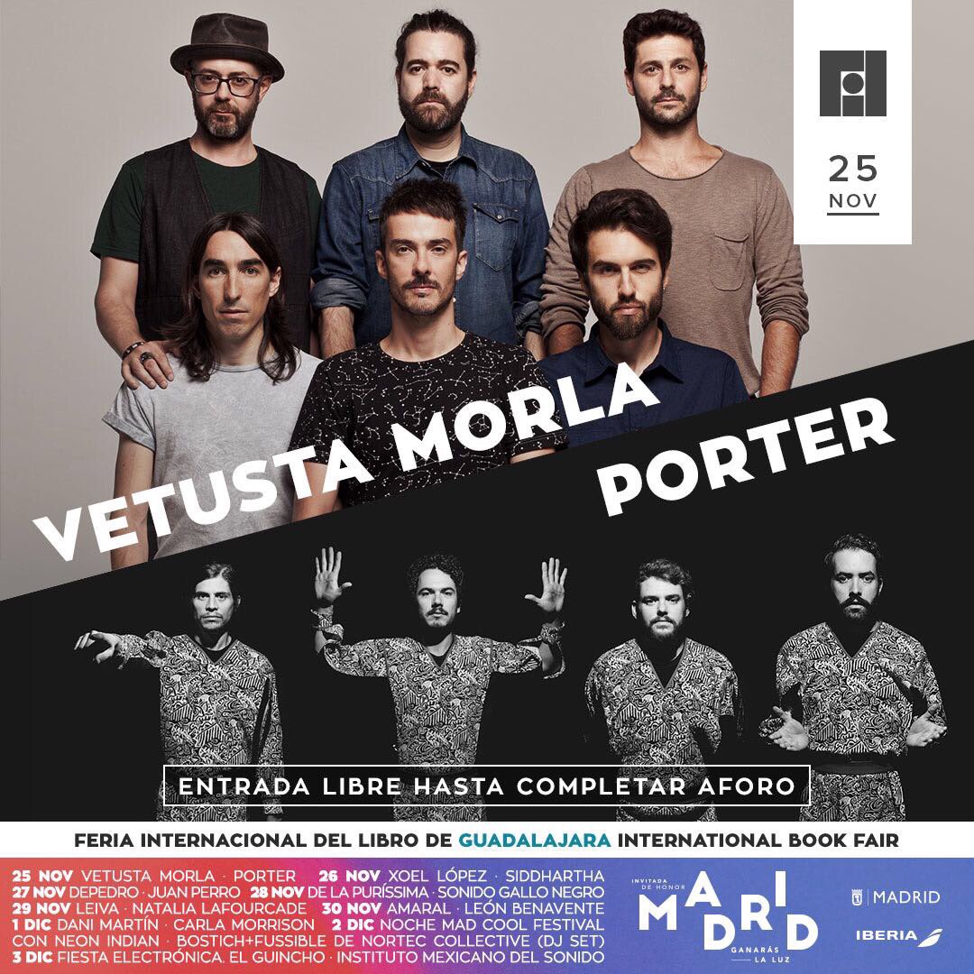 Vetusta Morla y Porter abrirán las actividades musicales.