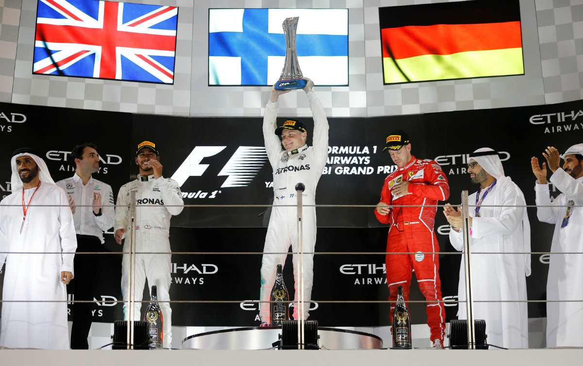 Valtteri Bottas ganó el último Gran Premio de la temporada 2017 de la Fórmula 1