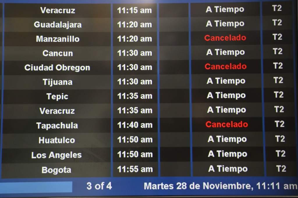Desde las 6:00 horas hay vuelos cancelados, debido a una protesta de pilotos de Aeroméxico.