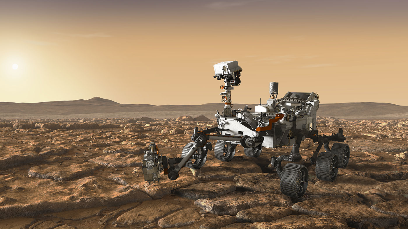 Así lucirá el nuevo vehículo de la NASA que explorará la superficie de Marte.