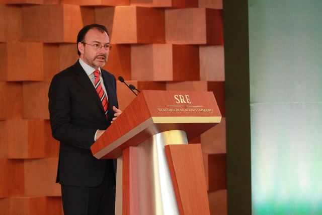 El secretario de Relaciones Exteriores, Luis Videgaray, anunció un convenio de colaboración con el Consejo de la Judicatura. 