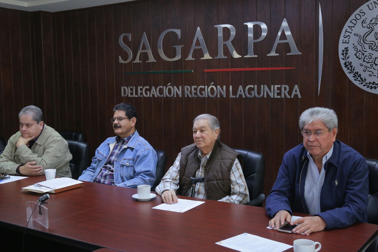 Autoridades de Sagarpa Laguna presenciaron el anuncio en videoconferencia. 