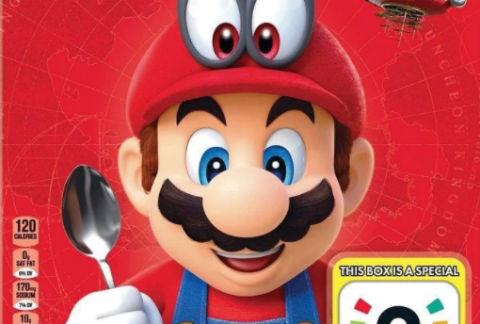 El cereal de Super Mario se venderá exclusivamente en Estados Unidos. 