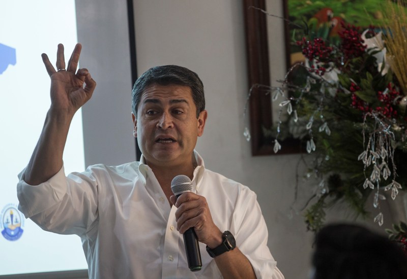 El presidente hondureño Juan Orlando Hernández.