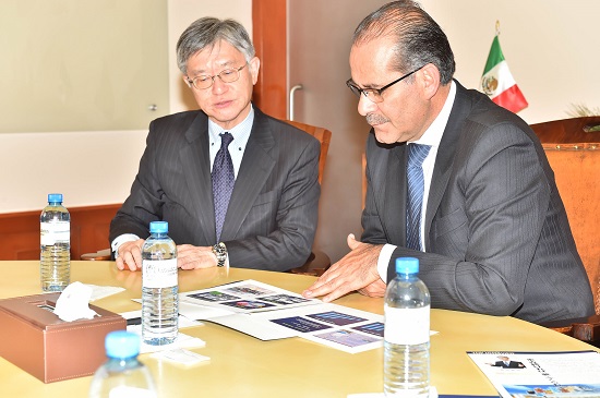 El mandatari se reunió con el presidente del corporativo japonés, Toshiro Kuroda. 