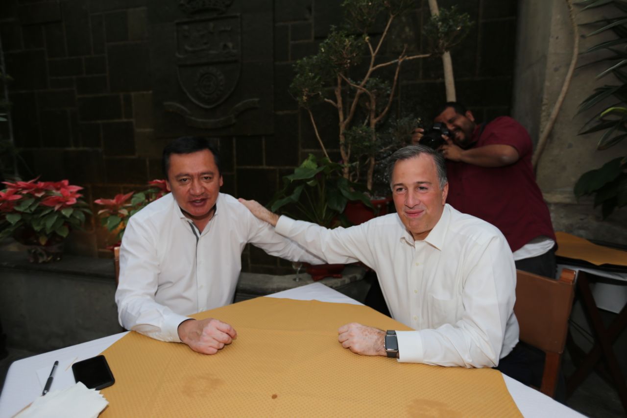 Meade y Osorio se reunieron un día después de que el ex secretario de Hacienda anunció su aspiración presidencial.