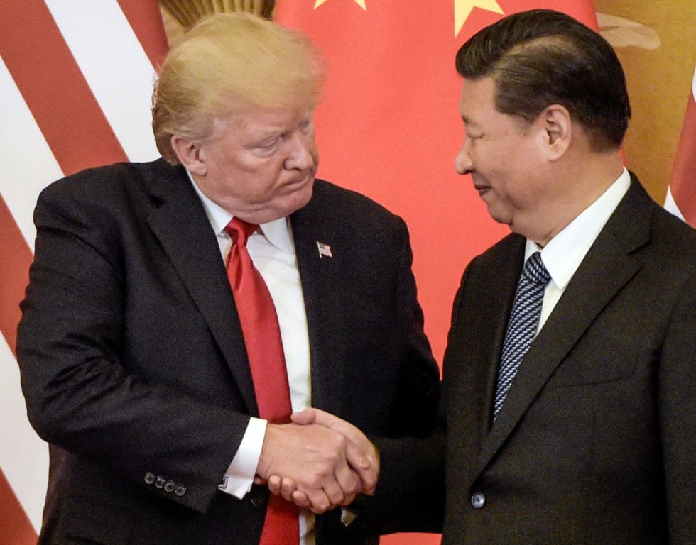 El presidente de Estados Unidos, Donald Trump, y su homólogo chino, Xi Jinping.