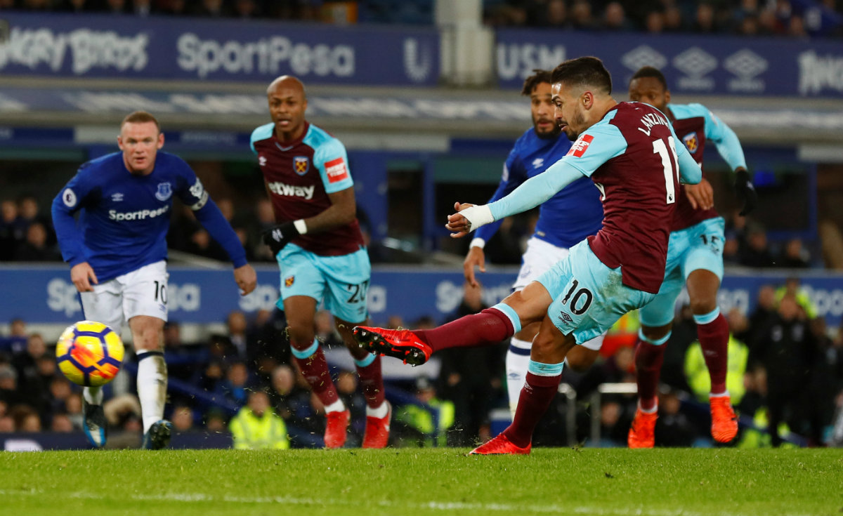 El West Ham cayó 4-0 contra Wayne Rooney y el Everton